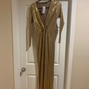 Misguided Gold Dress